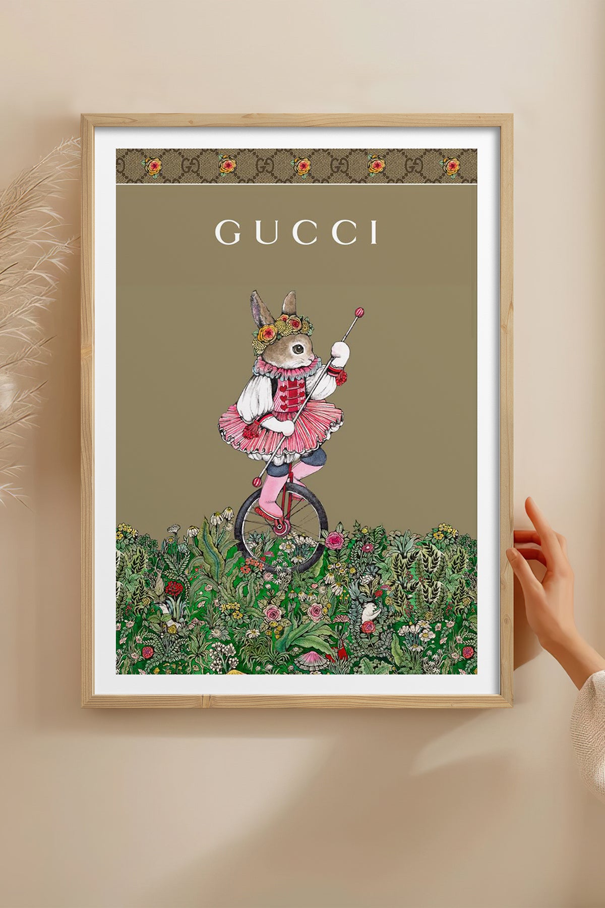 HOMEPACK Ahşap Çerçeveli Tablo Çerçeveli Poster Sanatsal Modern Duvar Dekoru TK-1421