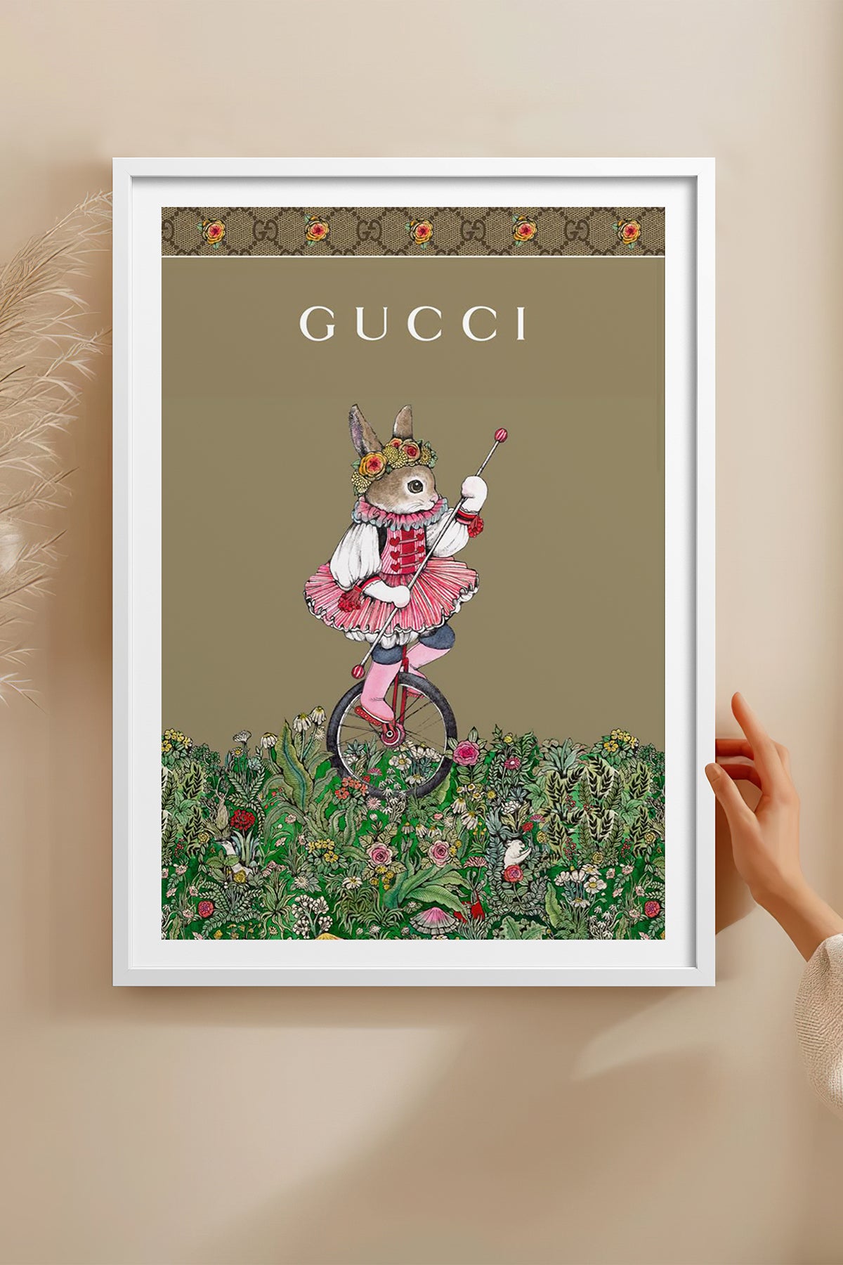HOMEPACK Ahşap Çerçeveli Tablo Çerçeveli Poster Sanatsal Modern Duvar Dekoru TK-1421