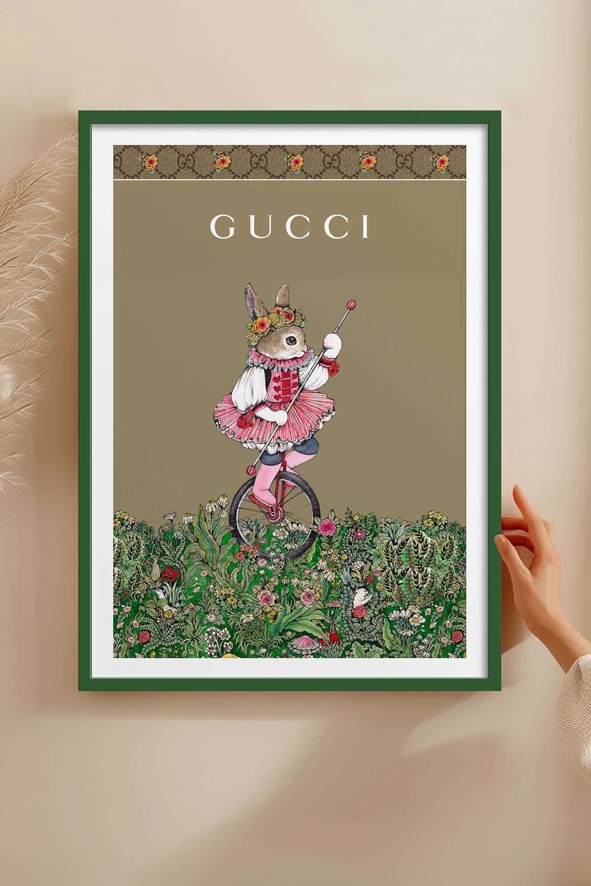 HOMEPACK Ahşap Çerçeveli Tablo Çerçeveli Poster Sanatsal Modern Duvar Dekoru TK-1421