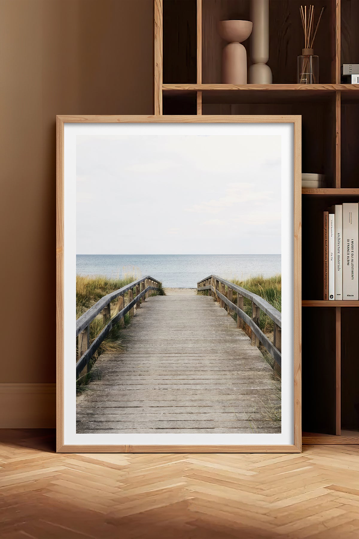 HOMEPACK Ahşap Çerçeveli Tablo Çerçeveli Poster Sanatsal Modern Duvar Dekoru TK-1422