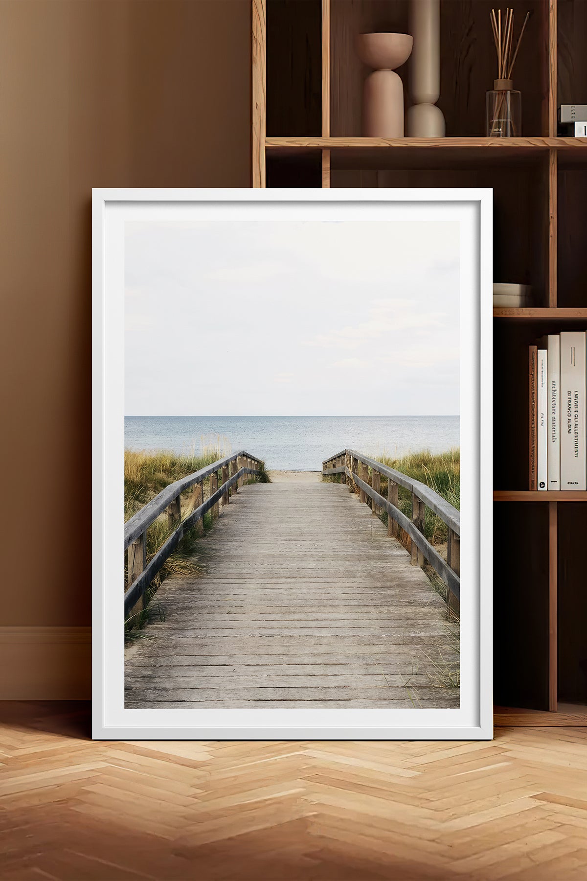 HOMEPACK Ahşap Çerçeveli Tablo Çerçeveli Poster Sanatsal Modern Duvar Dekoru TK-1422