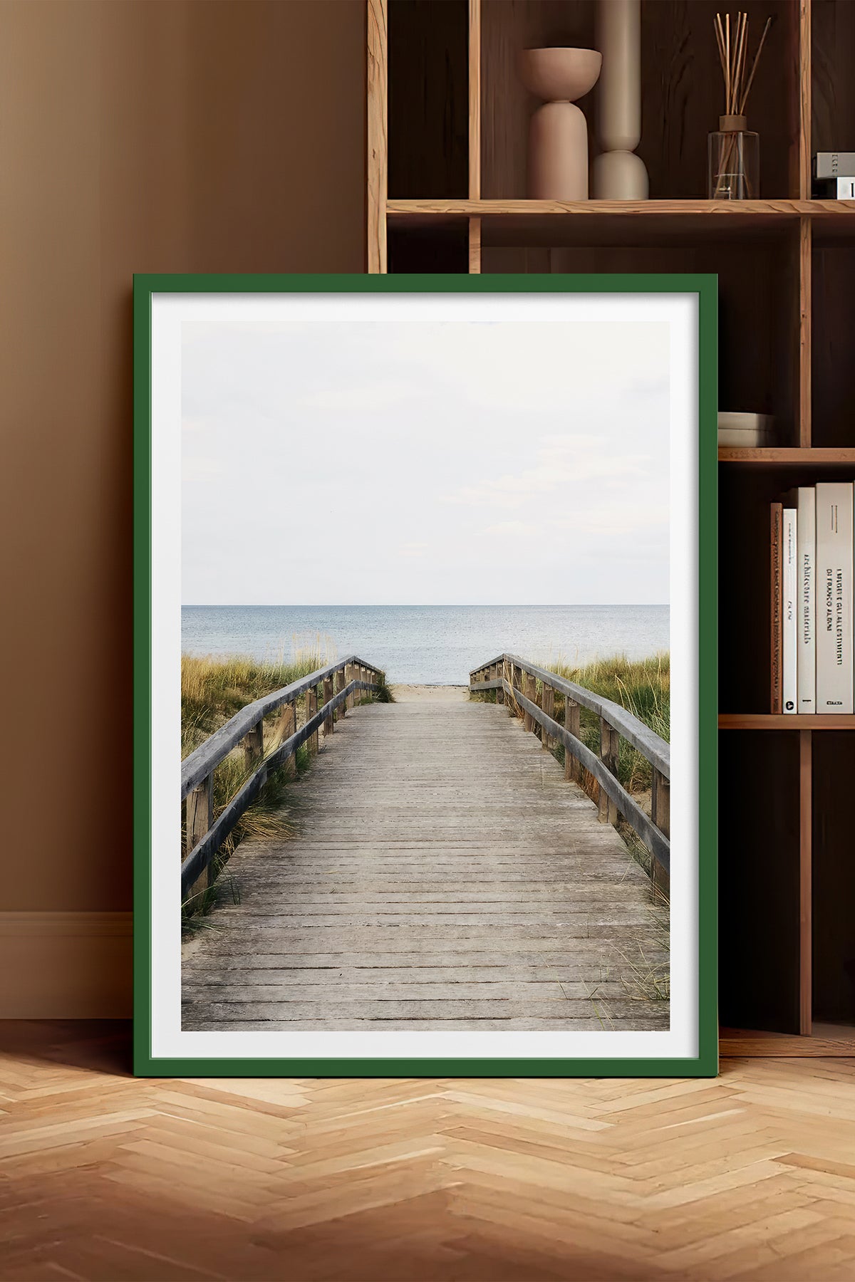 HOMEPACK Ahşap Çerçeveli Tablo Çerçeveli Poster Sanatsal Modern Duvar Dekoru TK-1422