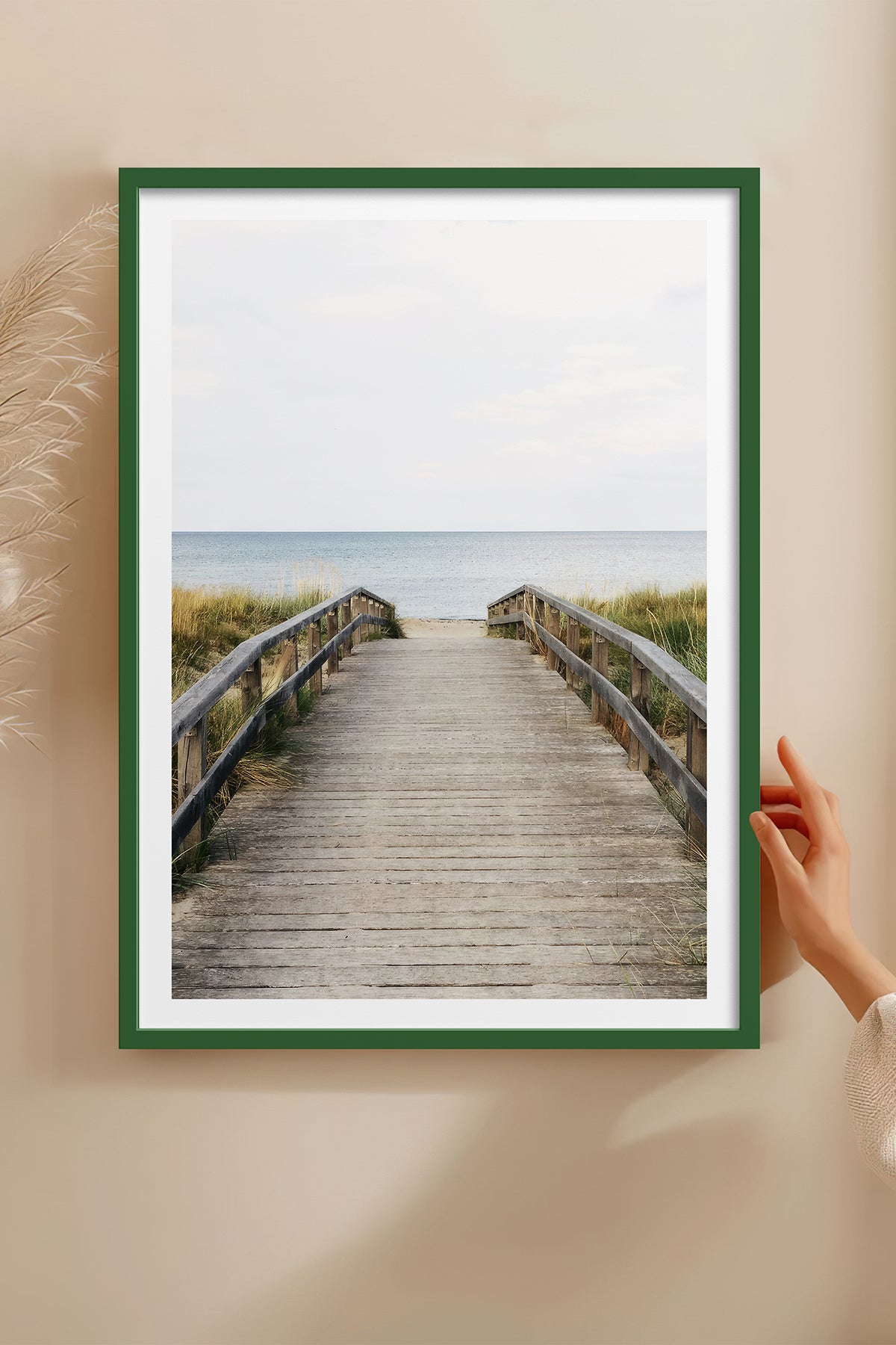 HOMEPACK Ahşap Çerçeveli Tablo Çerçeveli Poster Sanatsal Modern Duvar Dekoru TK-1422