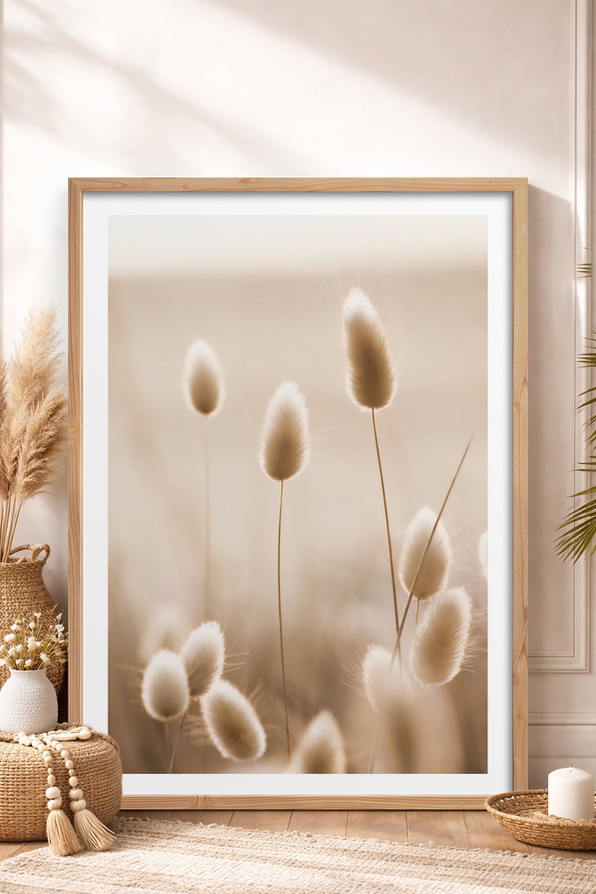 HOMEPACK Ahşap Çerçeveli Tablo Çerçeveli Poster Sanatsal Modern Duvar Dekoru TK-1423
