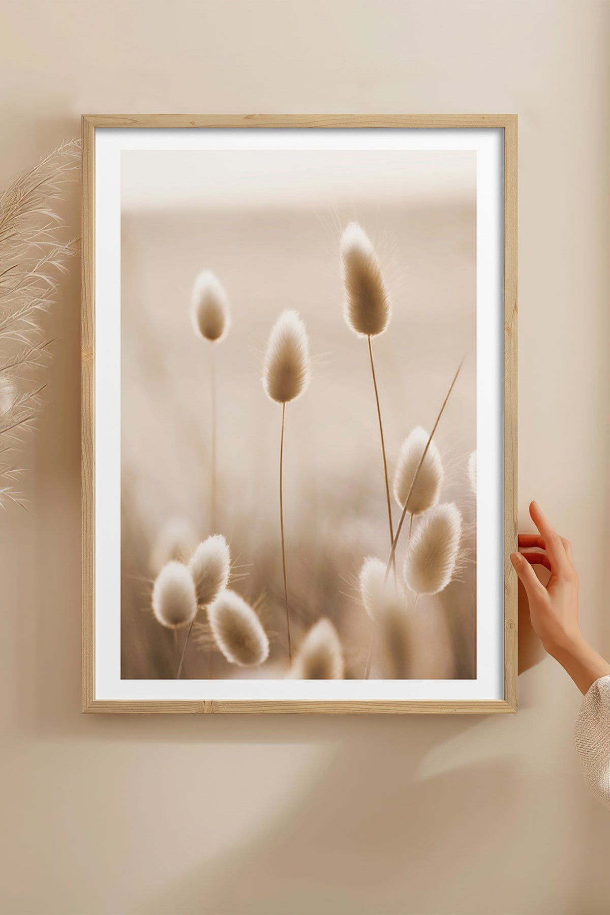 HOMEPACK Ahşap Çerçeveli Tablo Çerçeveli Poster Sanatsal Modern Duvar Dekoru TK-1423