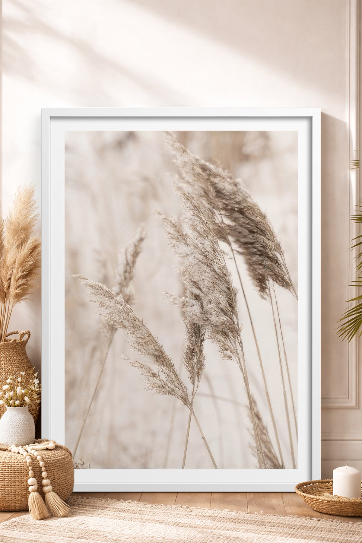 HOMEPACK Ahşap Çerçeveli Tablo Çerçeveli Poster Sanatsal Modern Duvar Dekoru TK-1424