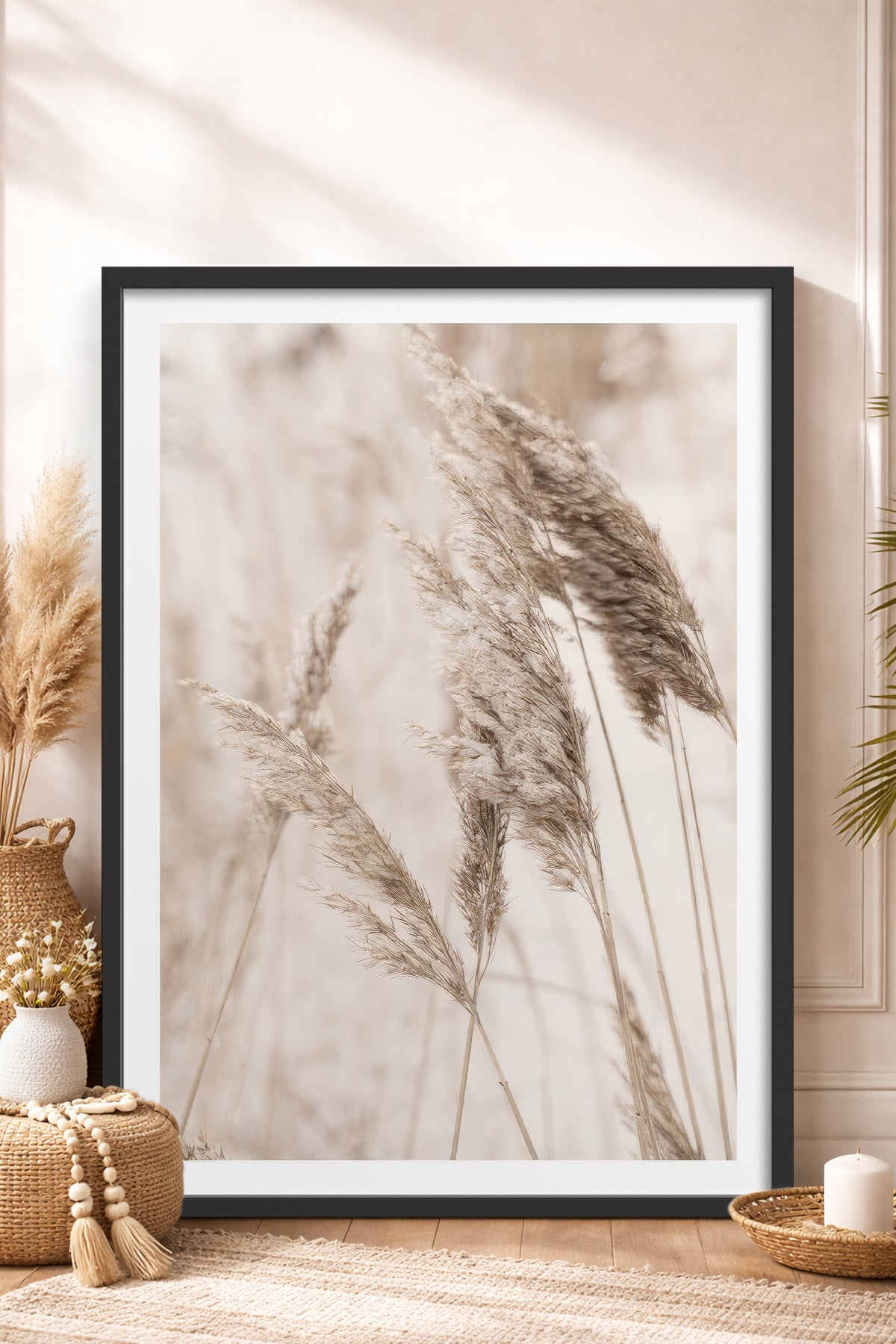 HOMEPACK Ahşap Çerçeveli Tablo Çerçeveli Poster Sanatsal Modern Duvar Dekoru TK-1424
