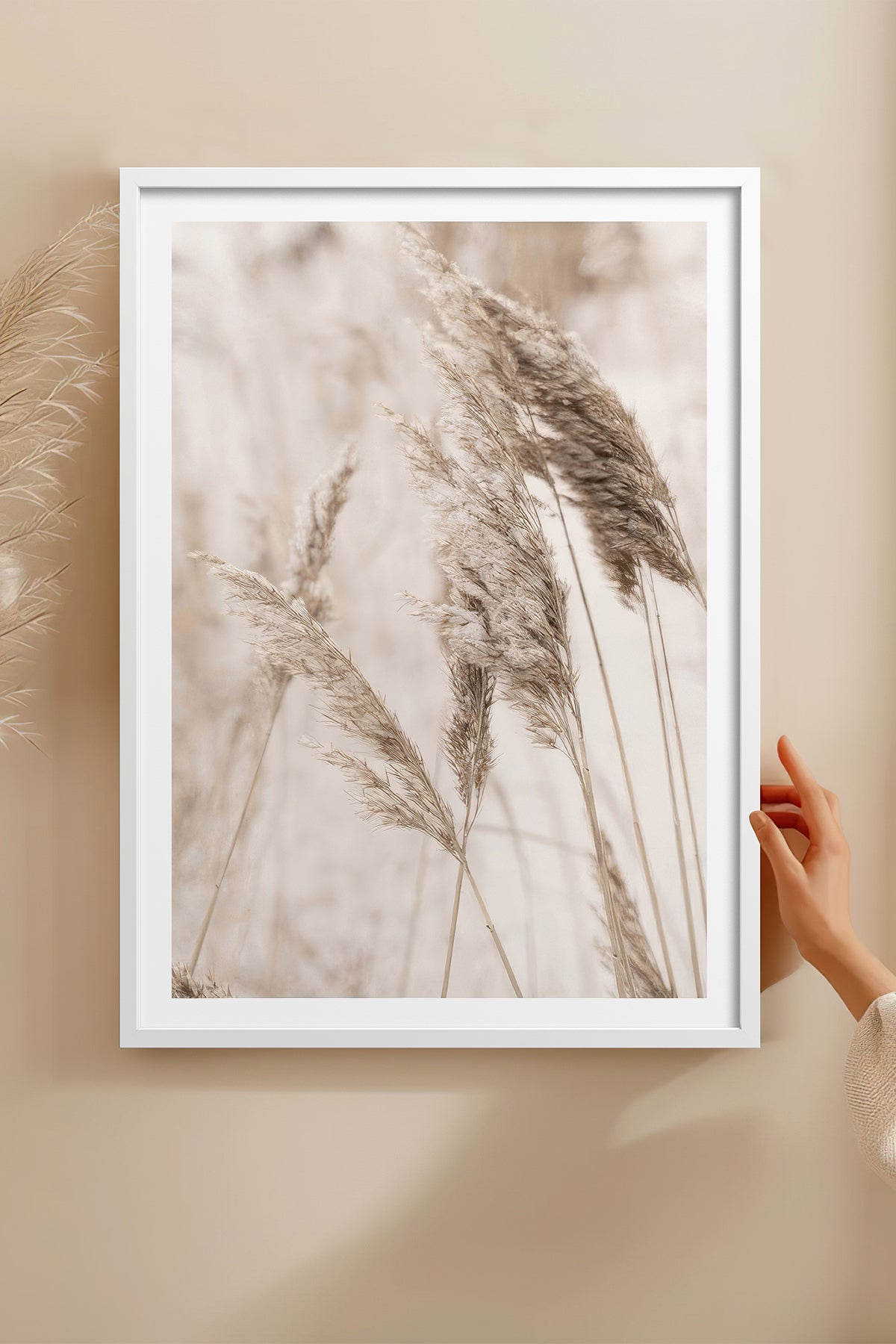 HOMEPACK Ahşap Çerçeveli Tablo Çerçeveli Poster Sanatsal Modern Duvar Dekoru TK-1424