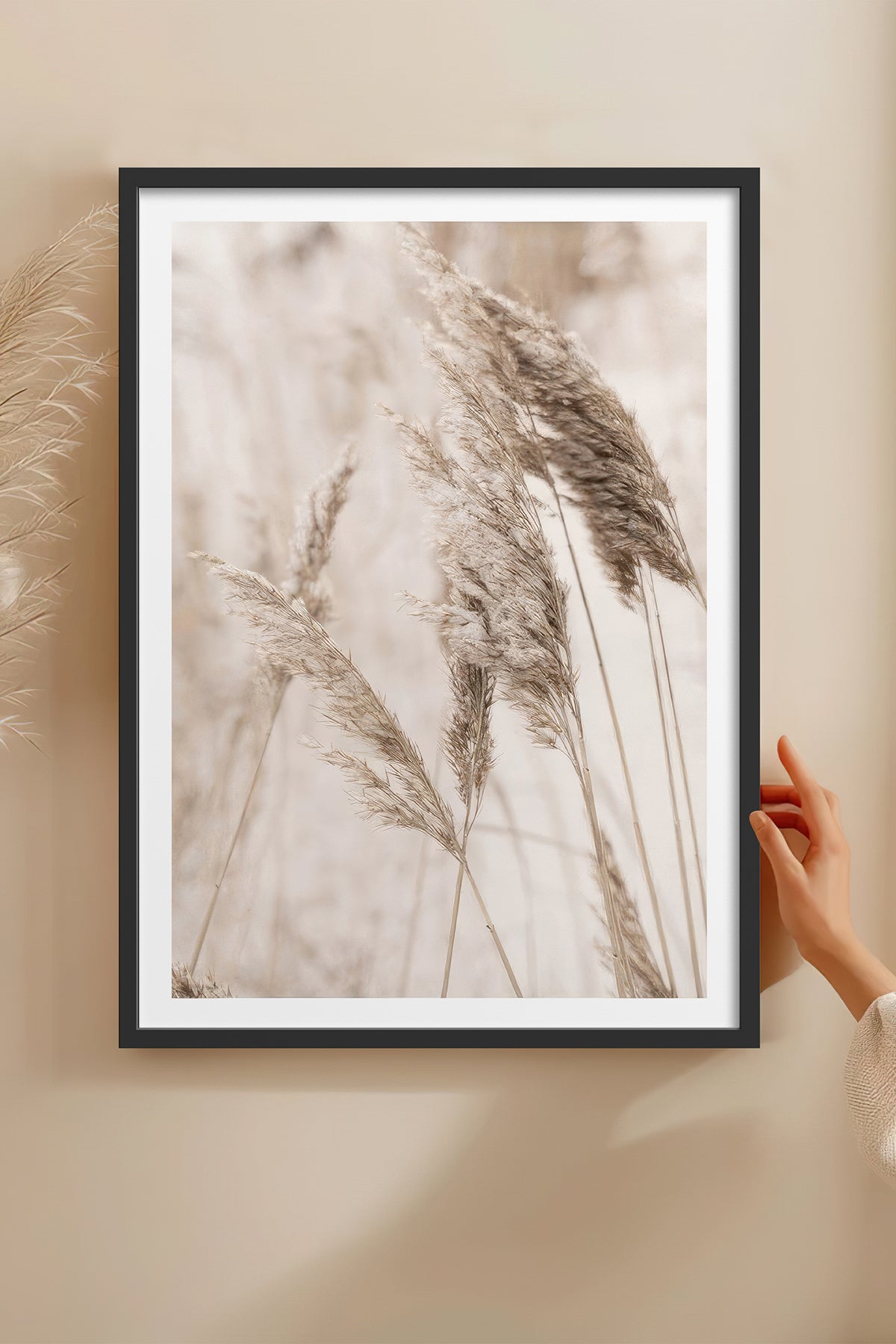 HOMEPACK Ahşap Çerçeveli Tablo Çerçeveli Poster Sanatsal Modern Duvar Dekoru TK-1424