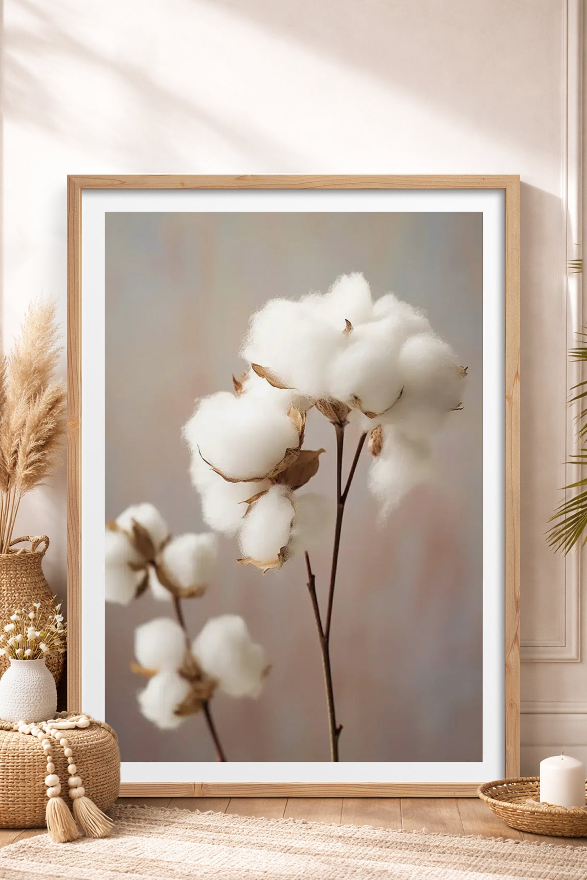 HOMEPACK Ahşap Çerçeveli Tablo Çerçeveli Poster Sanatsal Modern Duvar Dekoru TK-1425