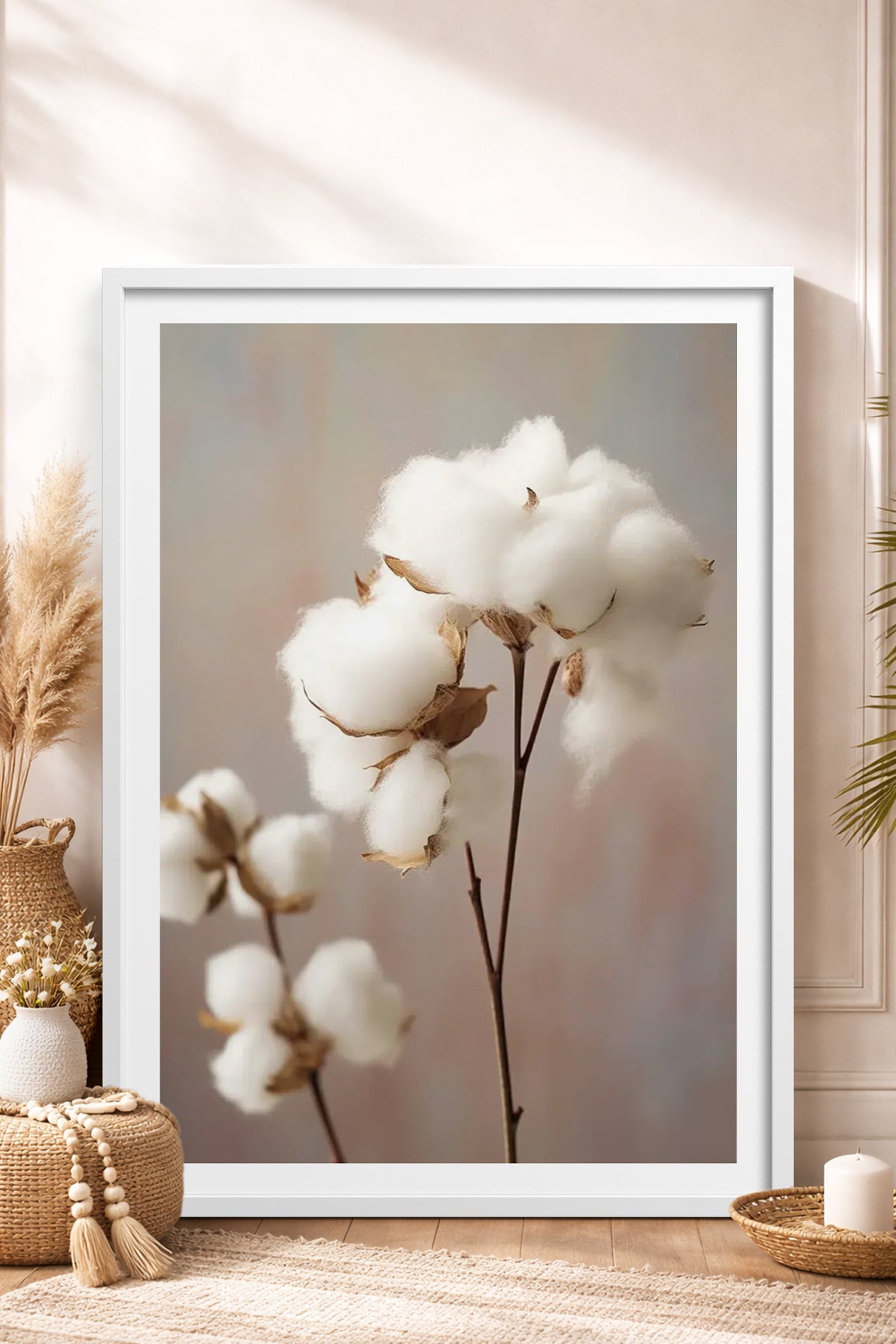 HOMEPACK Ahşap Çerçeveli Tablo Çerçeveli Poster Sanatsal Modern Duvar Dekoru TK-1425