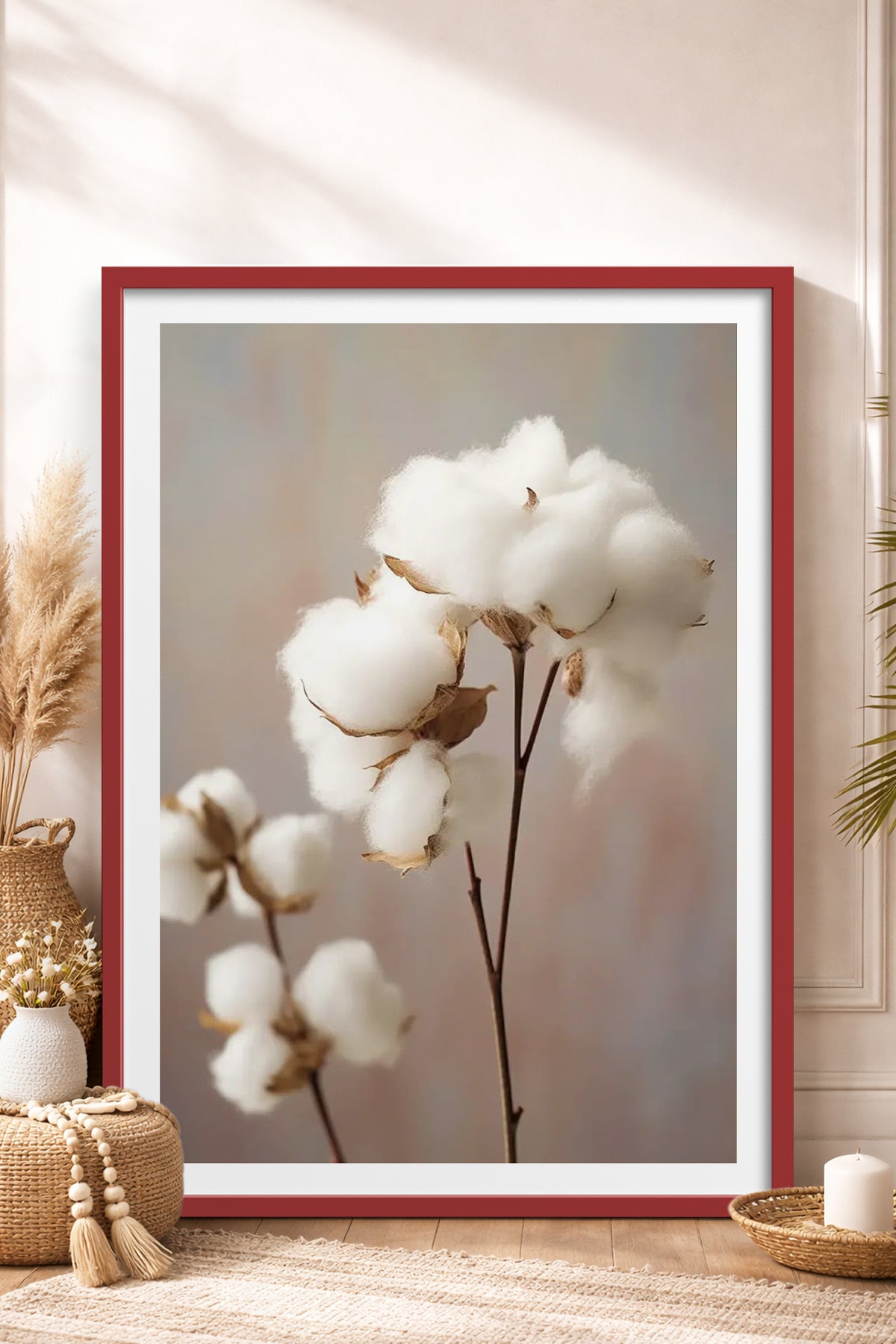 HOMEPACK Ahşap Çerçeveli Tablo Çerçeveli Poster Sanatsal Modern Duvar Dekoru TK-1425