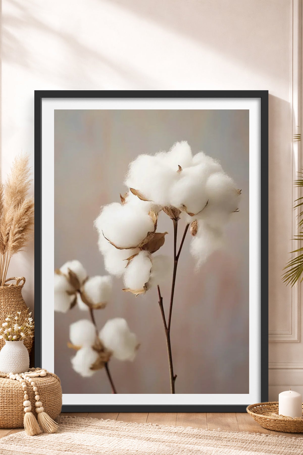 HOMEPACK Ahşap Çerçeveli Tablo Çerçeveli Poster Sanatsal Modern Duvar Dekoru TK-1425