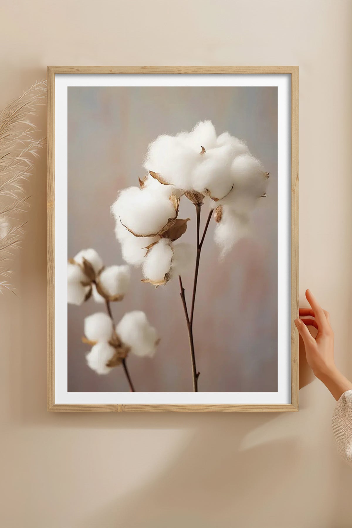 HOMEPACK Ahşap Çerçeveli Tablo Çerçeveli Poster Sanatsal Modern Duvar Dekoru TK-1425