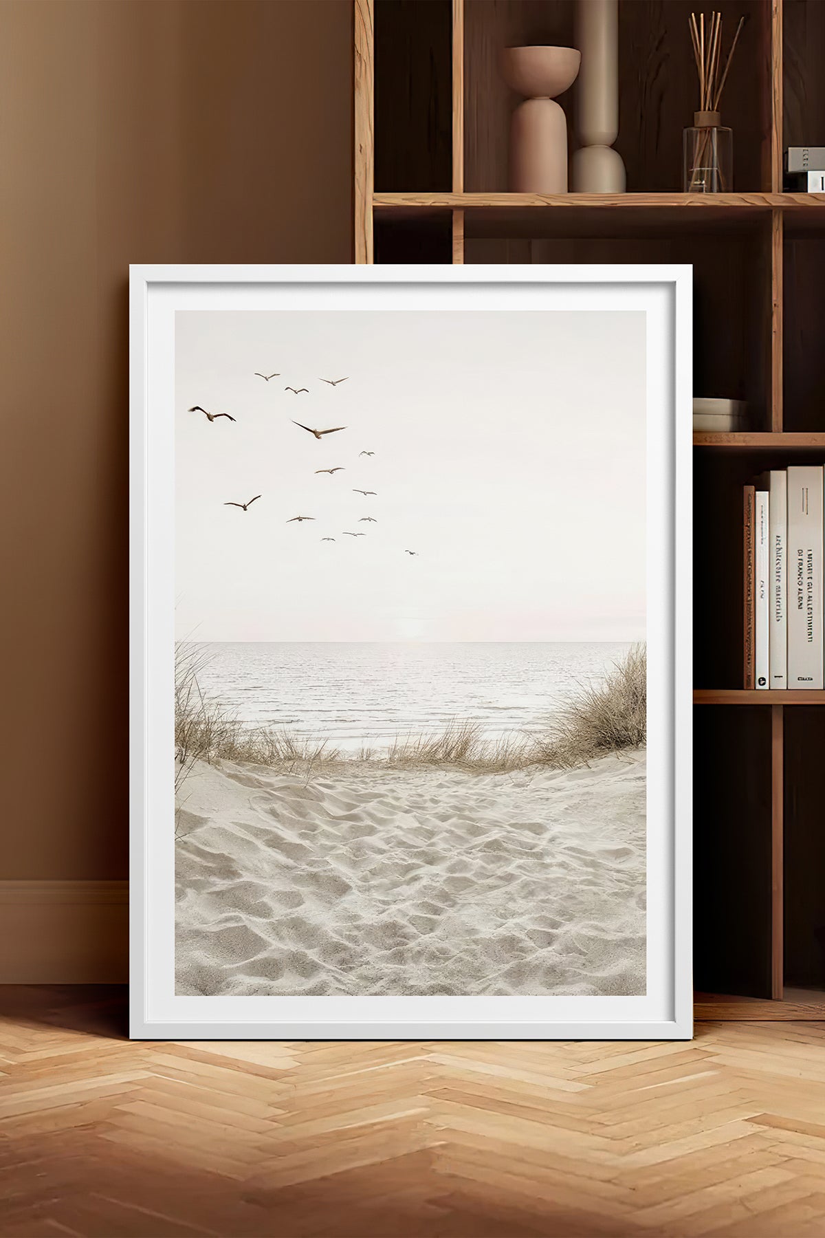 HOMEPACK Ahşap Çerçeveli Tablo Çerçeveli Poster Sanatsal Modern Duvar Dekoru TK-1426