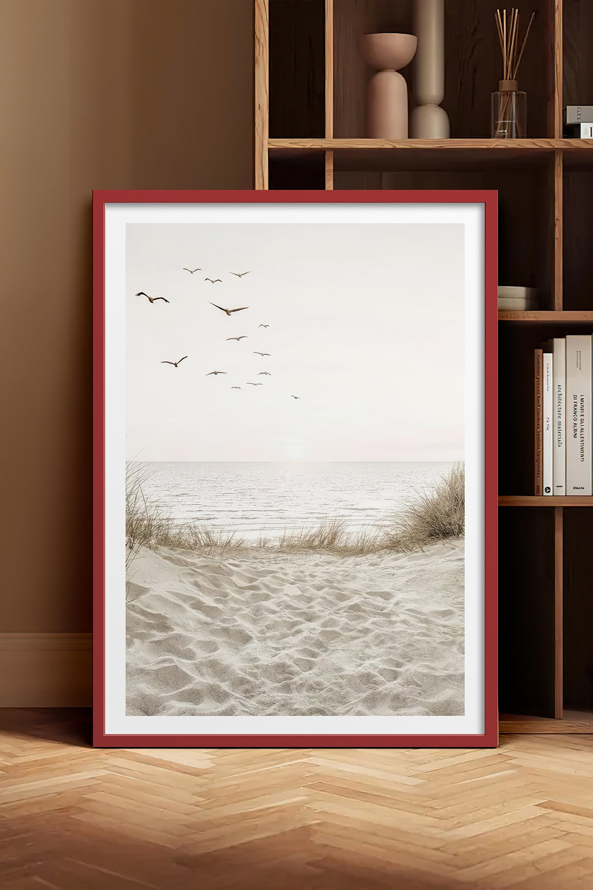 HOMEPACK Ahşap Çerçeveli Tablo Çerçeveli Poster Sanatsal Modern Duvar Dekoru TK-1426