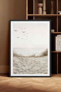 HOMEPACK Ahşap Çerçeveli Tablo Çerçeveli Poster Sanatsal Modern Duvar Dekoru TK-1426