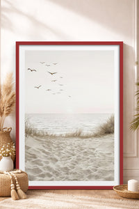 HOMEPACK Ahşap Çerçeveli Tablo Çerçeveli Poster Sanatsal Modern Duvar Dekoru TK-1426