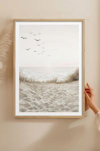HOMEPACK Ahşap Çerçeveli Tablo Çerçeveli Poster Sanatsal Modern Duvar Dekoru TK-1426