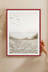 HOMEPACK Ahşap Çerçeveli Tablo Çerçeveli Poster Sanatsal Modern Duvar Dekoru TK-1426