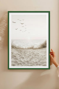 HOMEPACK Ahşap Çerçeveli Tablo Çerçeveli Poster Sanatsal Modern Duvar Dekoru TK-1426