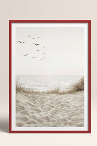 HOMEPACK Ahşap Çerçeveli Tablo Çerçeveli Poster Sanatsal Modern Duvar Dekoru TK-1426