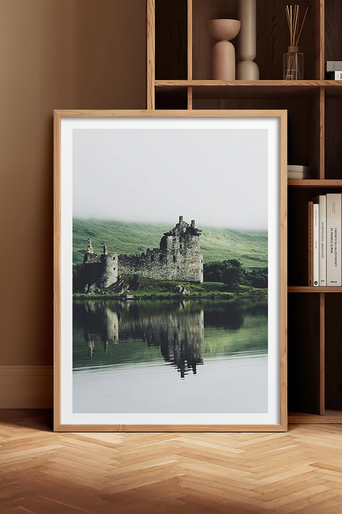 HOMEPACK Ahşap Çerçeveli Tablo Çerçeveli Poster Sanatsal Modern Duvar Dekoru TK-1427