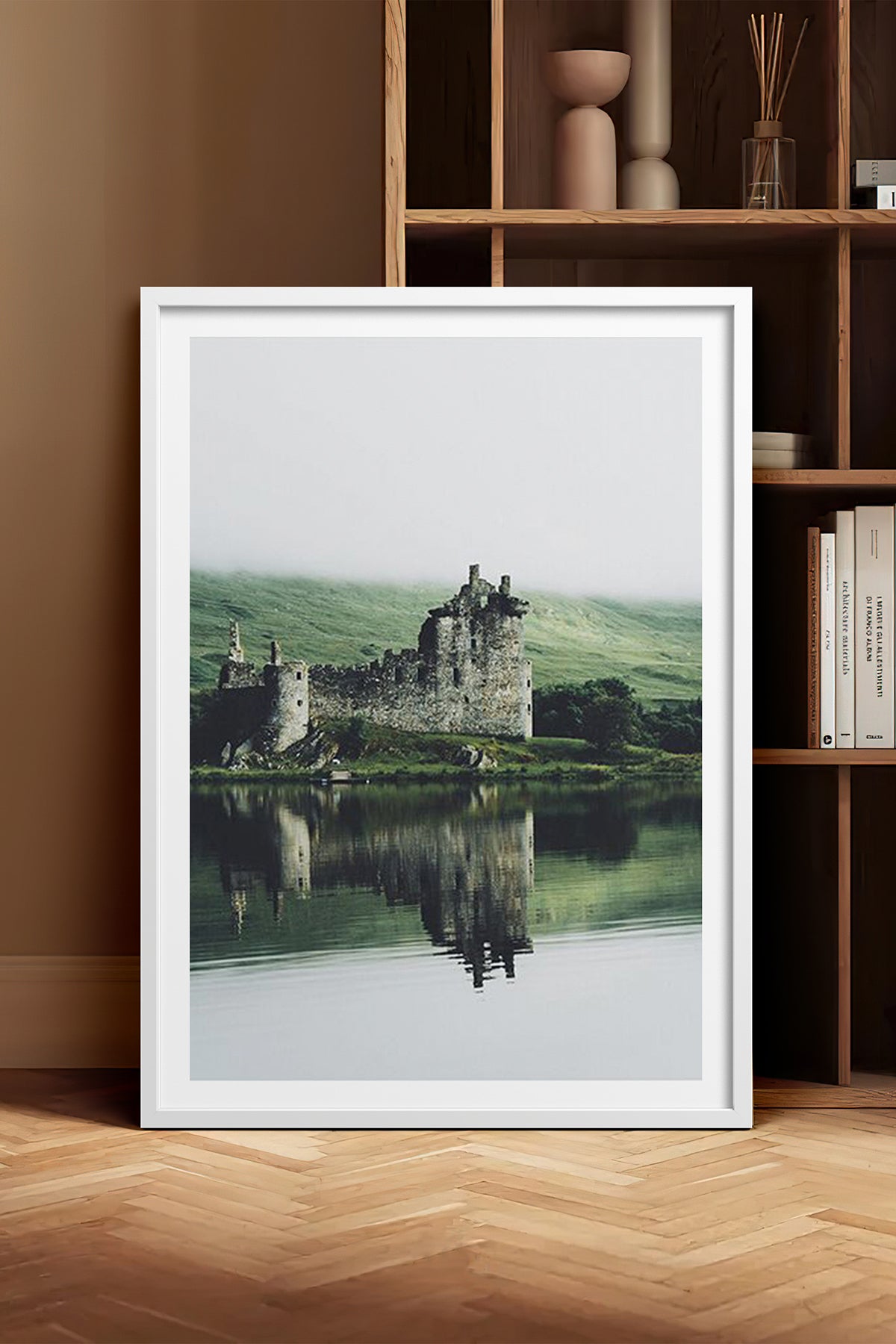 HOMEPACK Ahşap Çerçeveli Tablo Çerçeveli Poster Sanatsal Modern Duvar Dekoru TK-1427