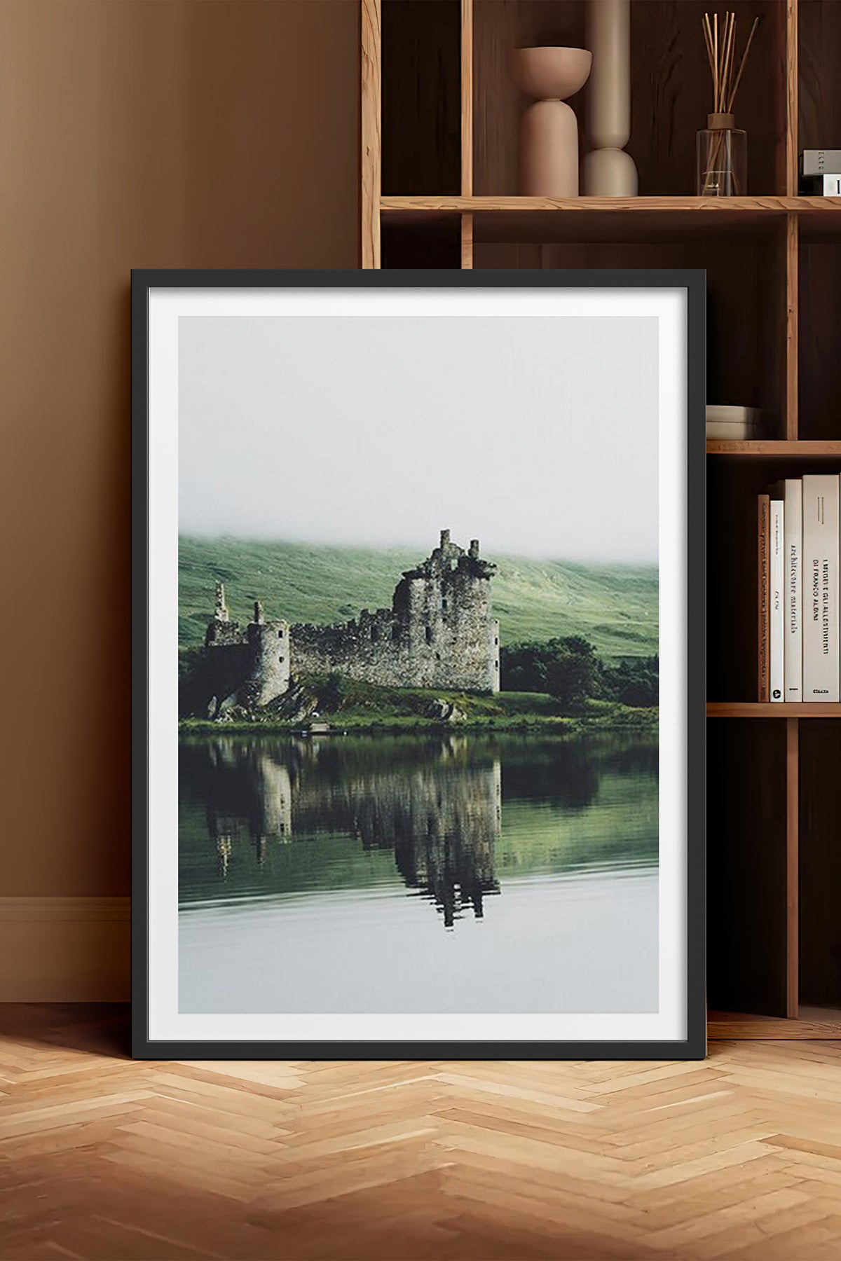 HOMEPACK Ahşap Çerçeveli Tablo Çerçeveli Poster Sanatsal Modern Duvar Dekoru TK-1427