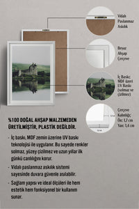 HOMEPACK Ahşap Çerçeveli Tablo Çerçeveli Poster Sanatsal Modern Duvar Dekoru TK-1427