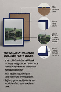 HOMEPACK Ahşap Çerçeveli Tablo Çerçeveli Poster Sanatsal Modern Duvar Dekoru TK-1427