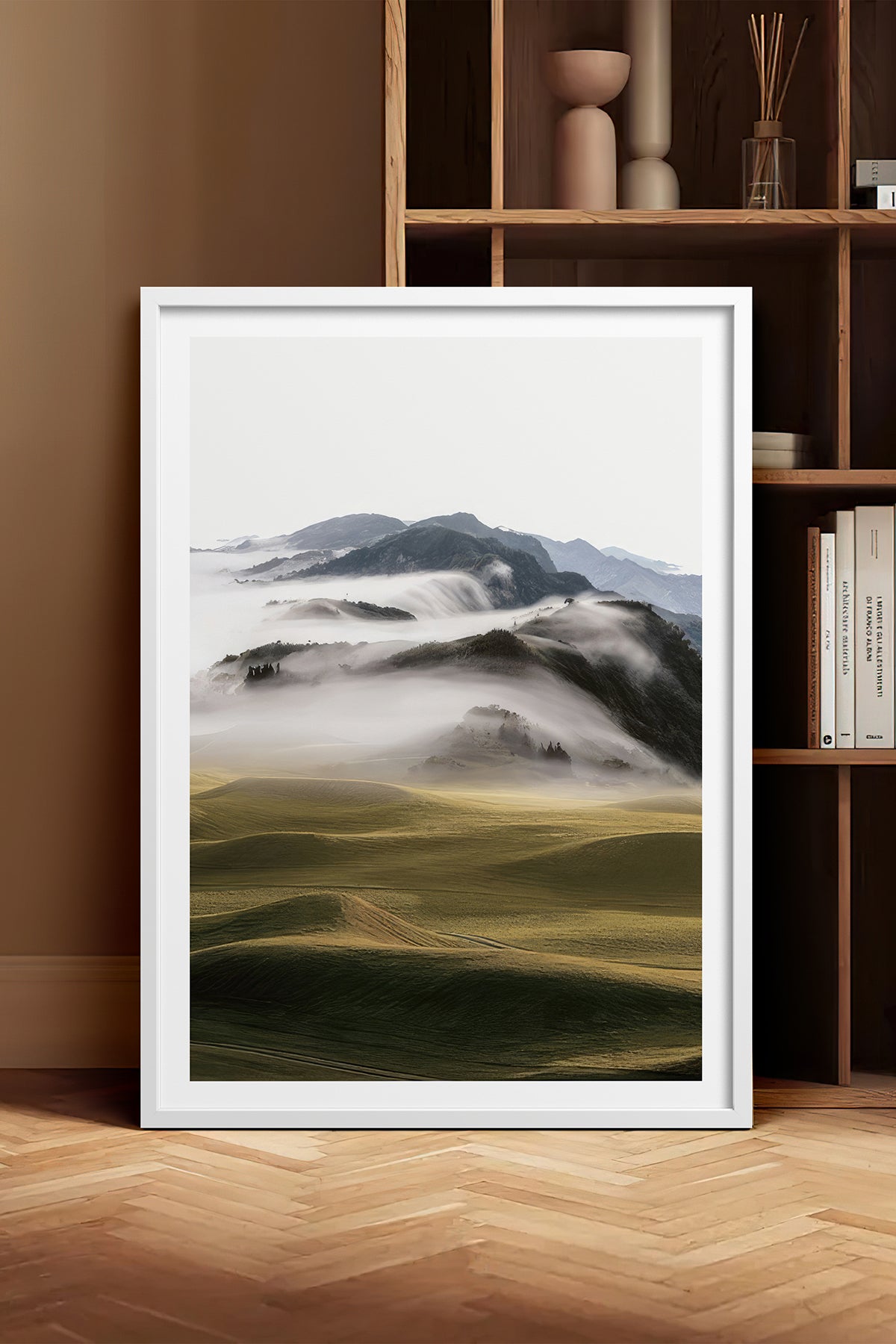 HOMEPACK Ahşap Çerçeveli Tablo Çerçeveli Poster Sanatsal Modern Duvar Dekoru TK-1428