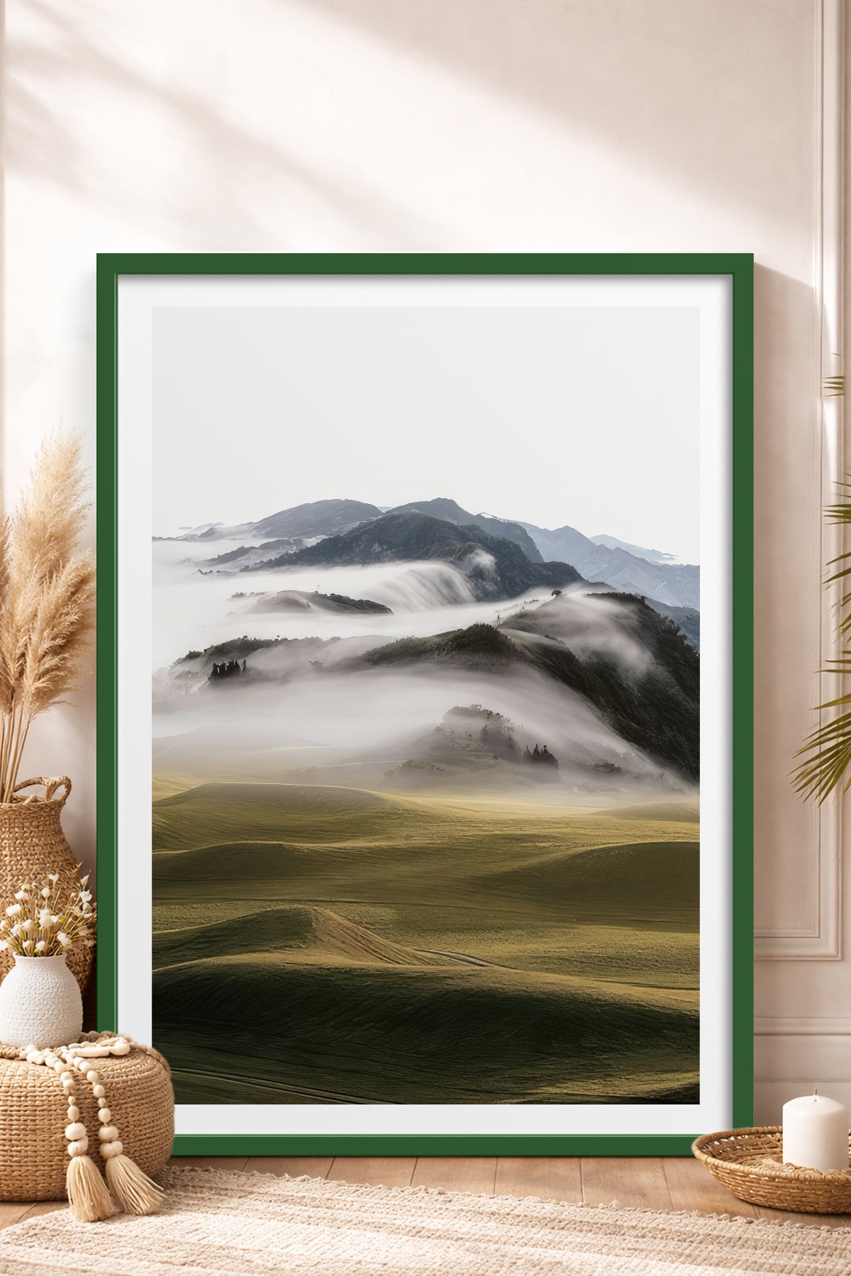 HOMEPACK Ahşap Çerçeveli Tablo Çerçeveli Poster Sanatsal Modern Duvar Dekoru TK-1428