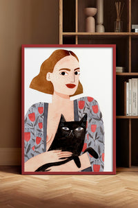 HOMEPACK Ahşap Çerçeveli Tablo Çerçeveli Poster Sanatsal Modern Duvar Dekoru TK-1429