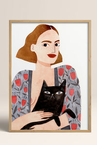 HOMEPACK Ahşap Çerçeveli Tablo Çerçeveli Poster Sanatsal Modern Duvar Dekoru TK-1429