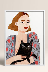 HOMEPACK Ahşap Çerçeveli Tablo Çerçeveli Poster Sanatsal Modern Duvar Dekoru TK-1429