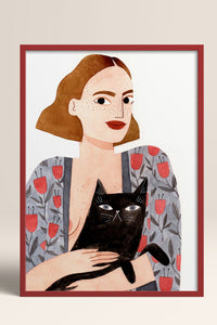 HOMEPACK Ahşap Çerçeveli Tablo Çerçeveli Poster Sanatsal Modern Duvar Dekoru TK-1429