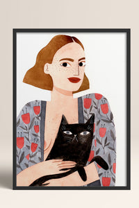 HOMEPACK Ahşap Çerçeveli Tablo Çerçeveli Poster Sanatsal Modern Duvar Dekoru TK-1429