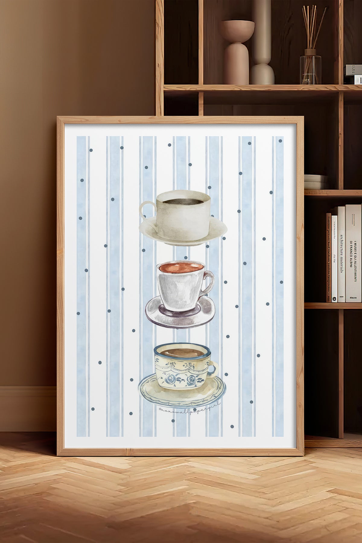 HOMEPACK Ahşap Çerçeveli Tablo Çerçeveli Poster Sanatsal Modern Duvar Dekoru TK-1430