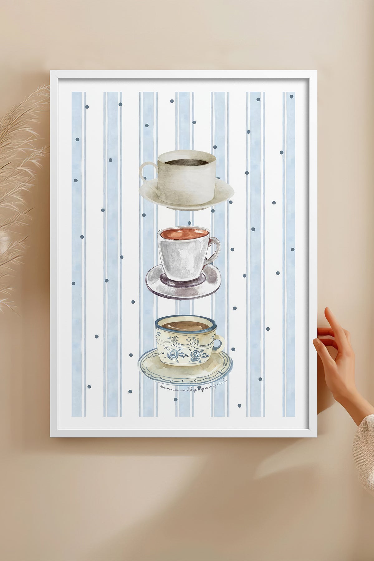 HOMEPACK Ahşap Çerçeveli Tablo Çerçeveli Poster Sanatsal Modern Duvar Dekoru TK-1430