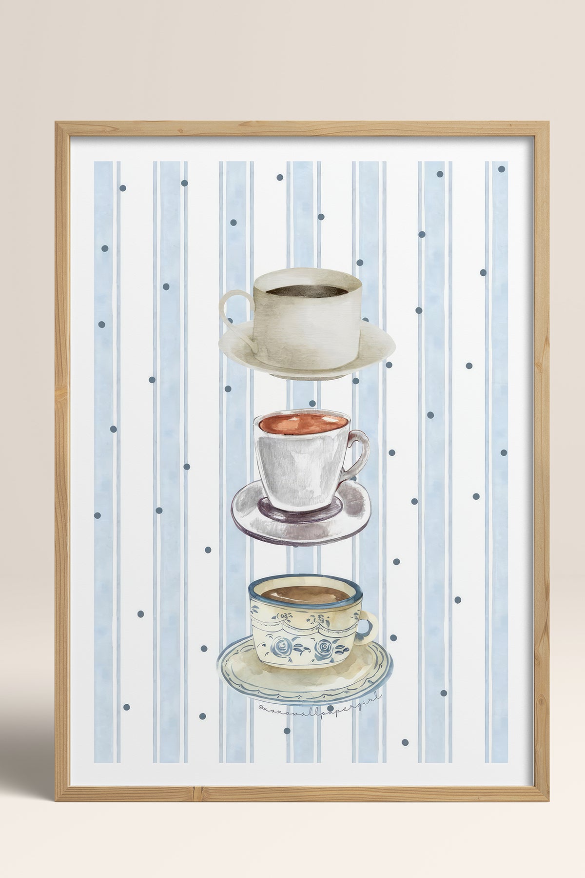 HOMEPACK Ahşap Çerçeveli Tablo Çerçeveli Poster Sanatsal Modern Duvar Dekoru TK-1430