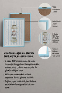 HOMEPACK Ahşap Çerçeveli Tablo Çerçeveli Poster Sanatsal Modern Duvar Dekoru TK-1430