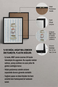HOMEPACK Ahşap Çerçeveli Tablo Çerçeveli Poster Sanatsal Modern Duvar Dekoru TK-1430