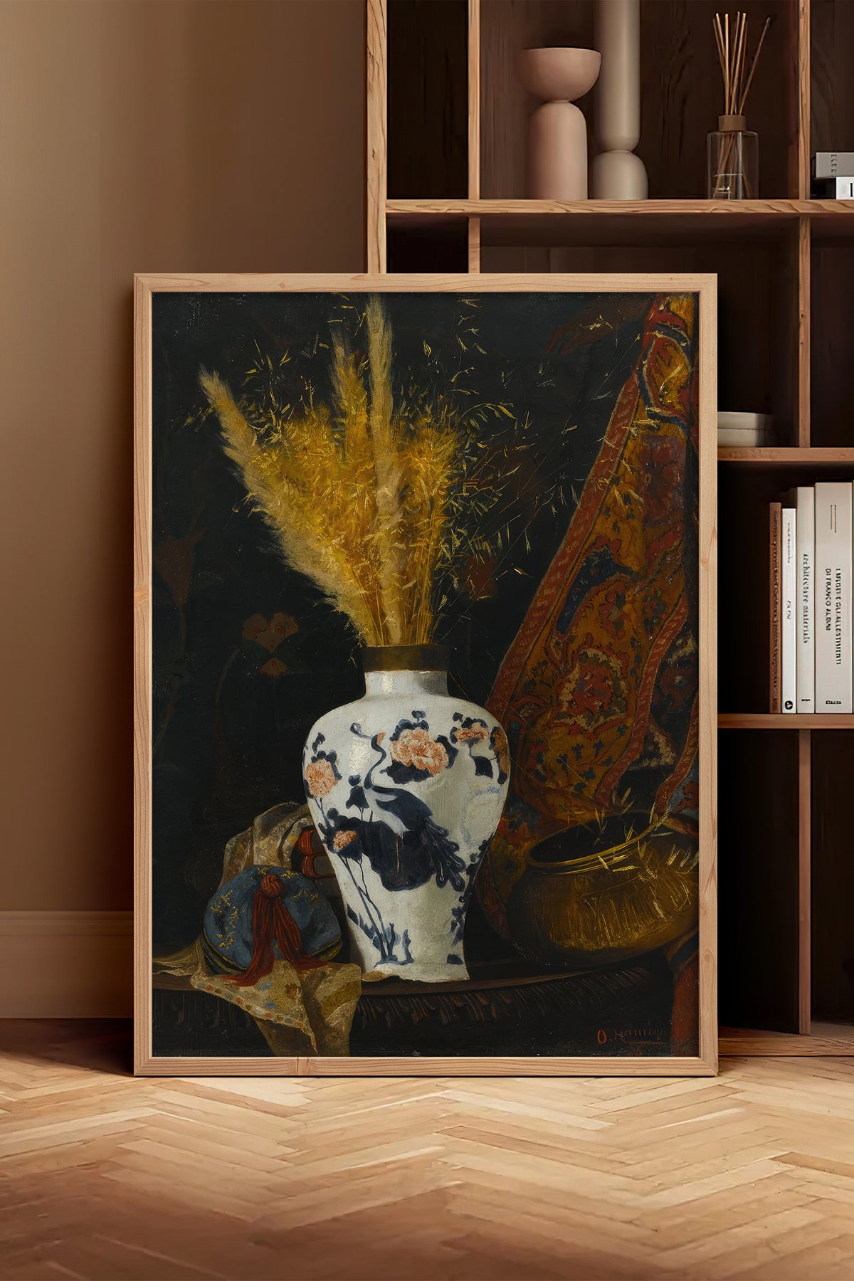 HOMEPACK Ahşap Çerçeveli Tablo Çerçeveli Poster Sanatsal Modern Duvar Dekoru TK-1431