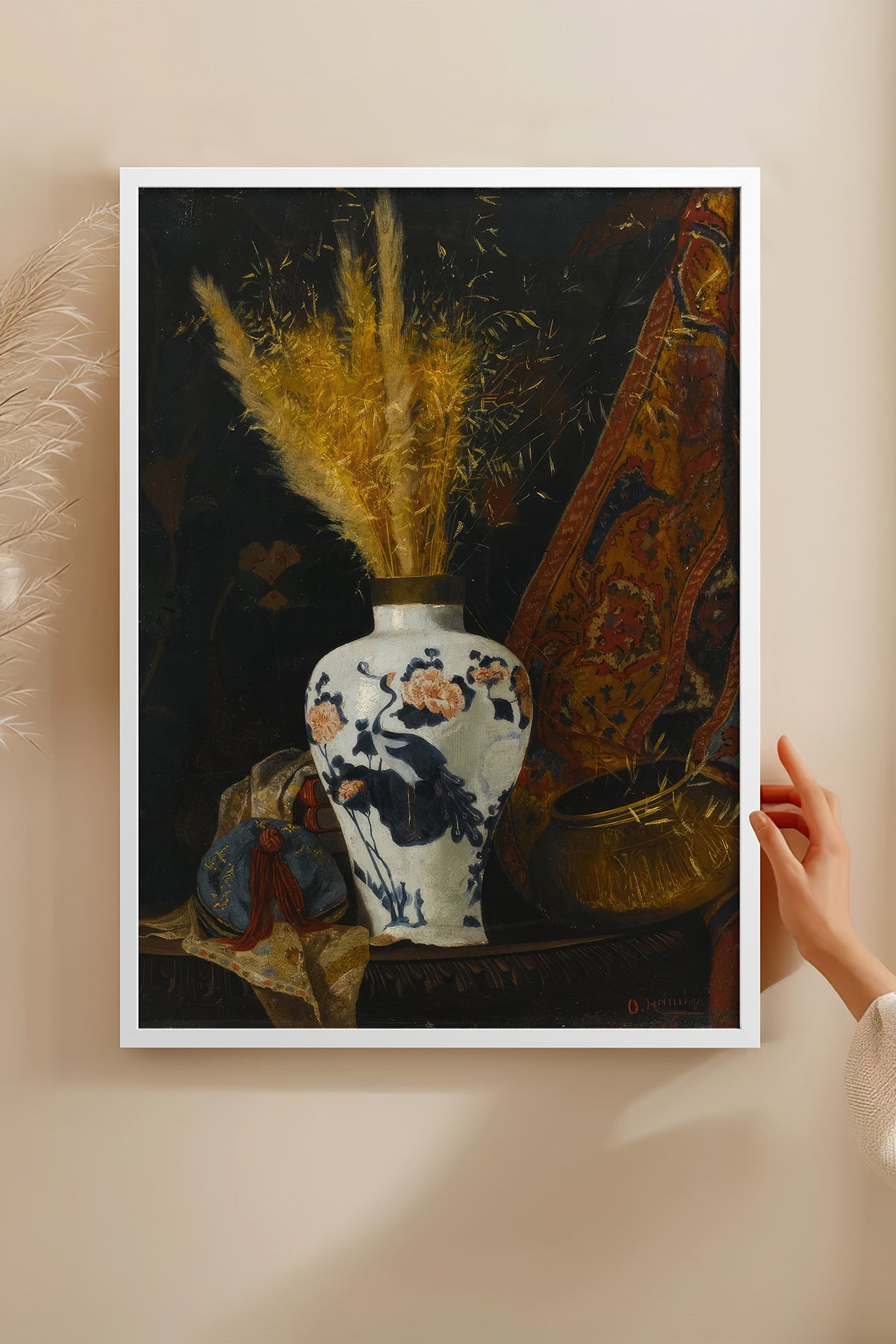 HOMEPACK Ahşap Çerçeveli Tablo Çerçeveli Poster Sanatsal Modern Duvar Dekoru TK-1431