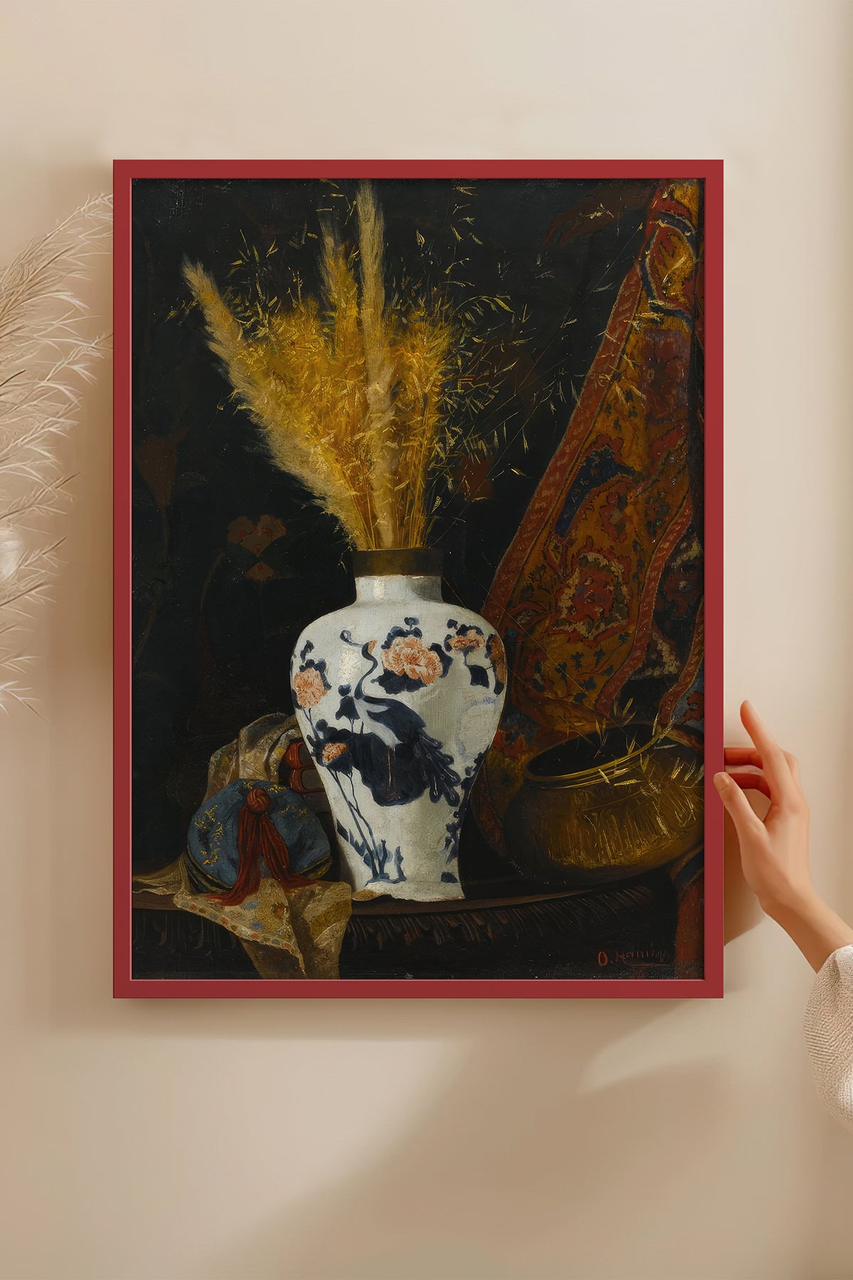 HOMEPACK Ahşap Çerçeveli Tablo Çerçeveli Poster Sanatsal Modern Duvar Dekoru TK-1431