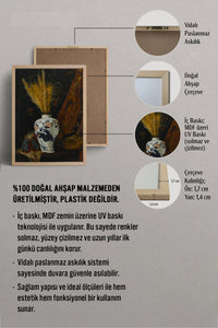 HOMEPACK Ahşap Çerçeveli Tablo Çerçeveli Poster Sanatsal Modern Duvar Dekoru TK-1431