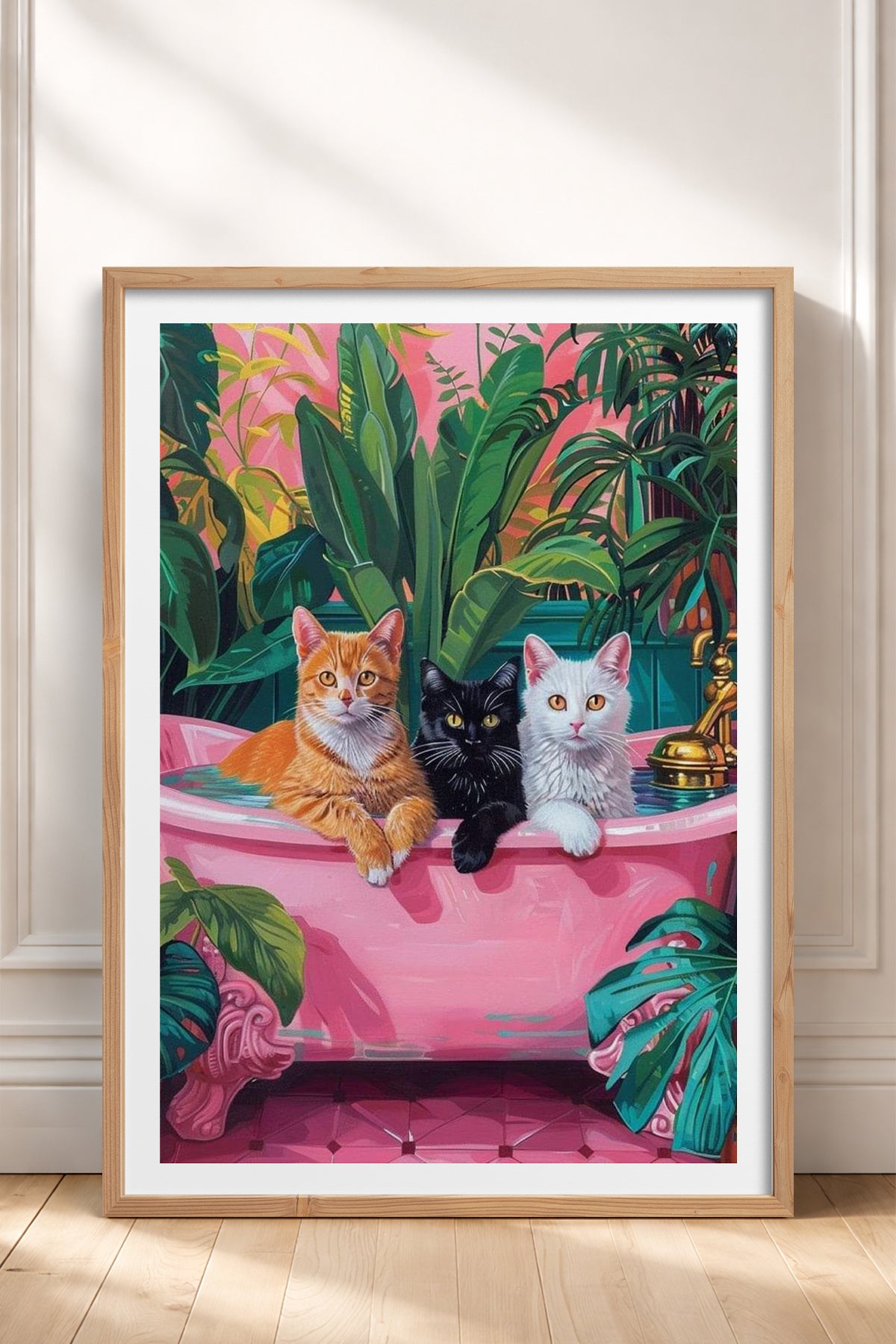 HOMEPACK Ahşap Çerçeveli Tablo Çerçeveli Poster Sanatsal Modern Duvar Dekoru TK-729