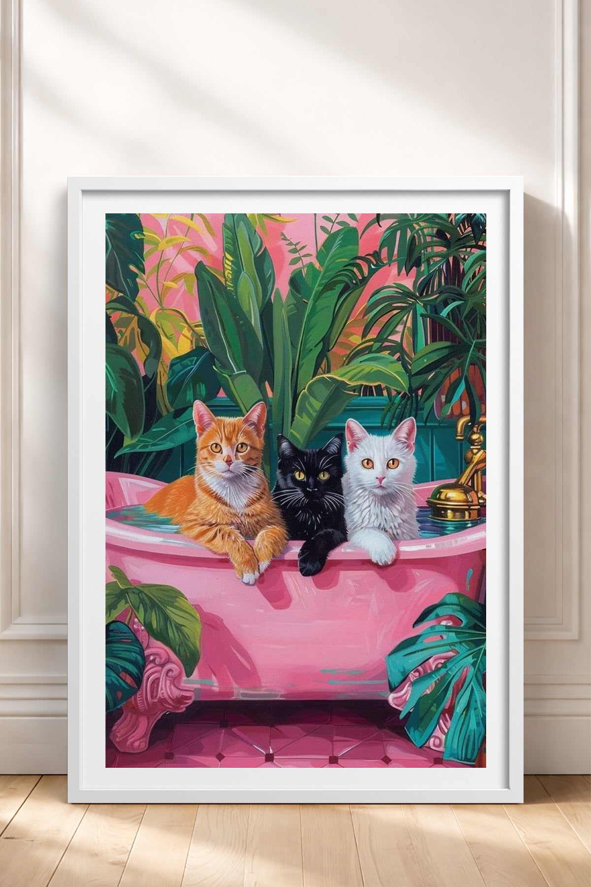 HOMEPACK Ahşap Çerçeveli Tablo Çerçeveli Poster Sanatsal Modern Duvar Dekoru TK-729