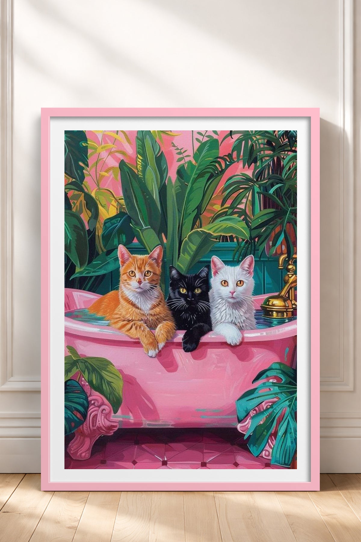 HOMEPACK Ahşap Çerçeveli Tablo Çerçeveli Poster Sanatsal Modern Duvar Dekoru TK-729